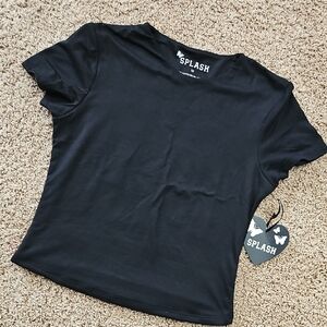 NWT Splash Women's Black Top